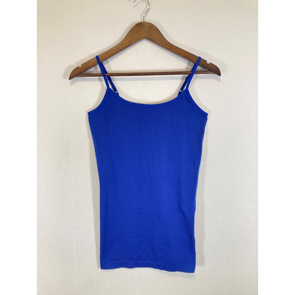 Minimalist Apt 9 Womens S/M Blue Modern Essentials Seamless Adjustable Cami